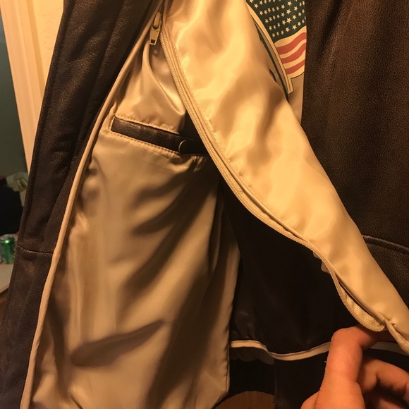 Wilson's Men's Brown Leather Bomber jacket VINTAGE - Picture 5 of 10